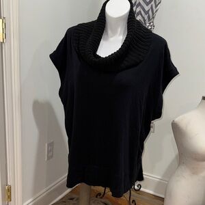 Elegant Black Cowl Neck Sweater